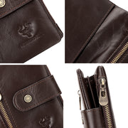 genuine leather slim wallet, view 8 - MRSLM