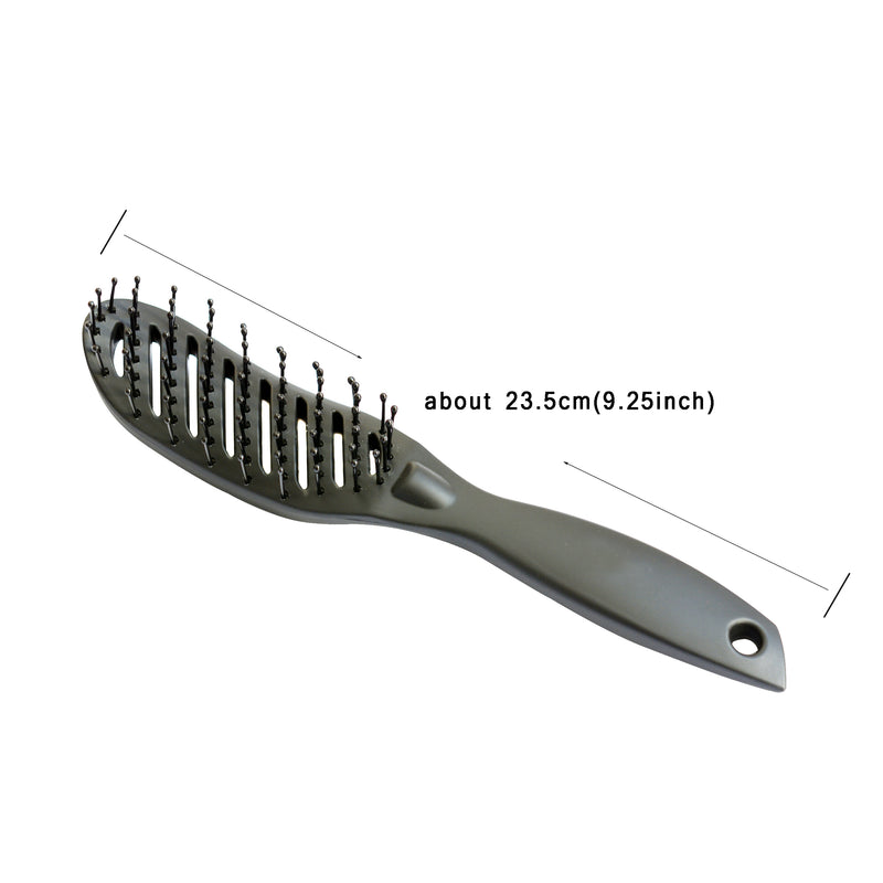 curved vent hair comb, view 7 - MRSLM