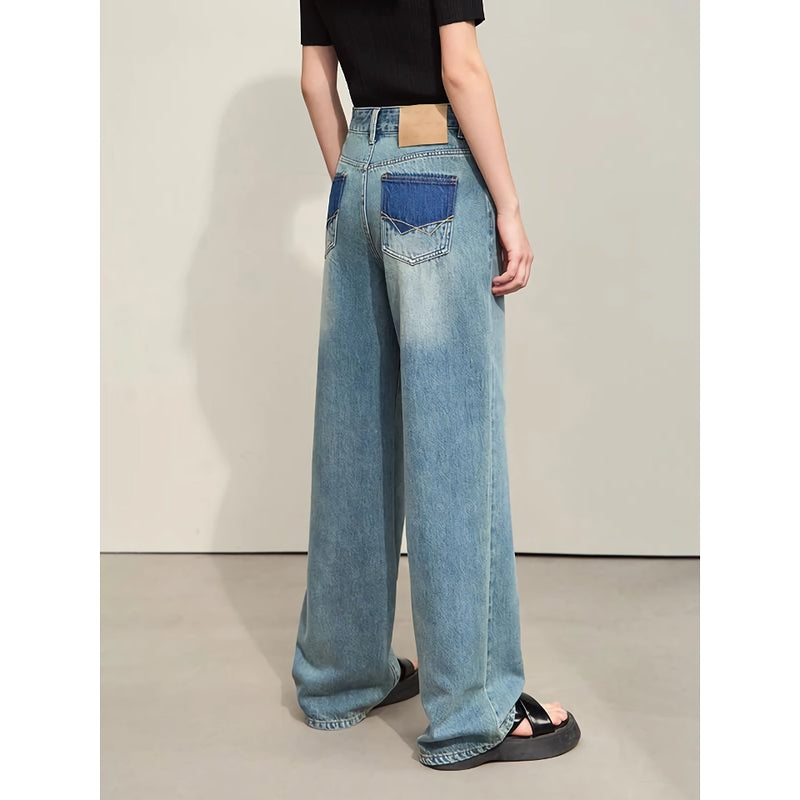 retro wide-leg jeans, view 4 - MRSLM