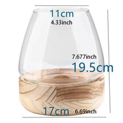 round glass desktop fish tank, view 4 - MRSLM