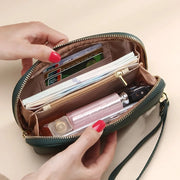 Tassel leather wristlet wallet, view 10 - MRSLM
