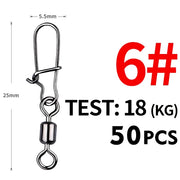 pike fishing stainless steel swivel connectors, view 7 - MRSLM