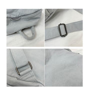 retro washed canvas backpack, view 3 - MRSLM