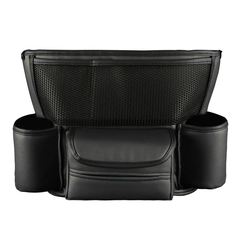 leather car seat organizer, view 2 - MRSLM