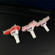 heart-shaped rhinestone car perfume clip, view 7 - MRSLM