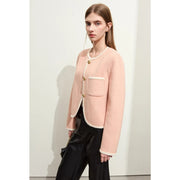 minimalist woolen autumn coat, view 3 - MRSLM