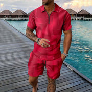 men's short-sleeve top and shorts set, view 11 - MRSLM