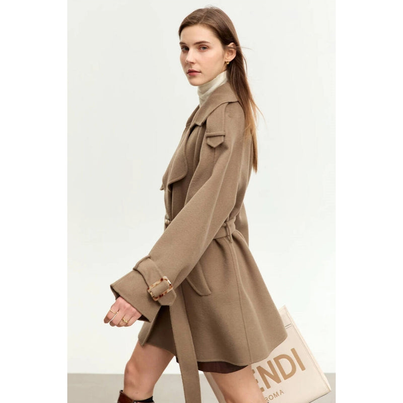women's mid-length wool coat, view 7 - MRSLM