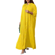 loose single-breasted pleated cardigan dress, view 4 - MRSLM