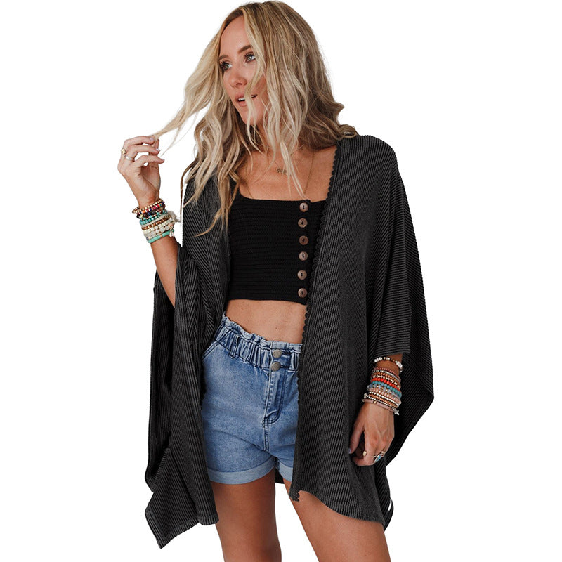 women's loose lace knit top, view 2 - MRSLM