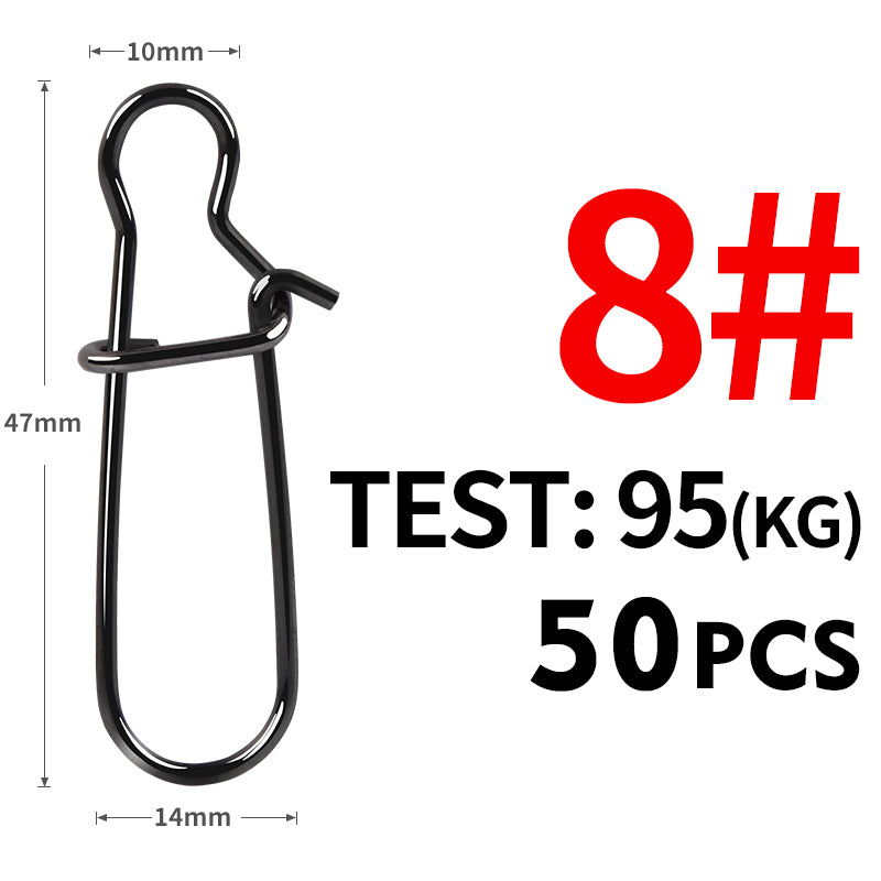 stainless steel fishing swivel snap connectors, view 4 - MRSLM
