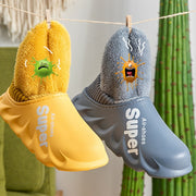 EVA waterproof plush home slippers - MRSLM
