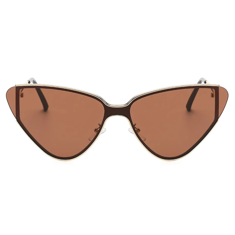 metal cat eye sunglasses, view 8 - MRSLM