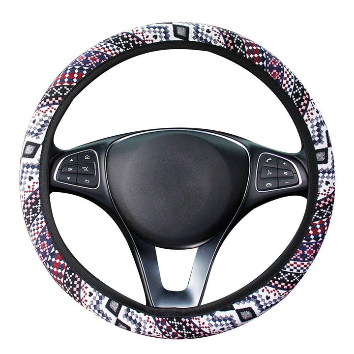 Boho Cotton Steering Wheel Cover