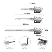 multi-purpose folding shovel, view 3 - MRSLM