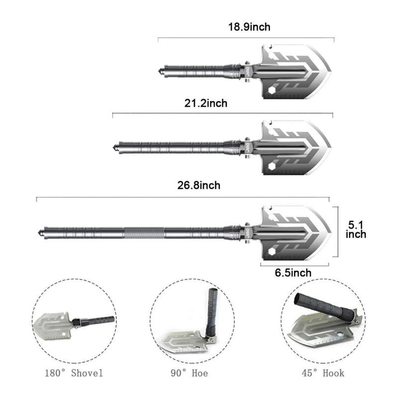 multi-purpose folding shovel, view 3 - MRSLM