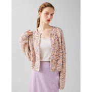 geometric short cardigan, view 10 - MRSLM