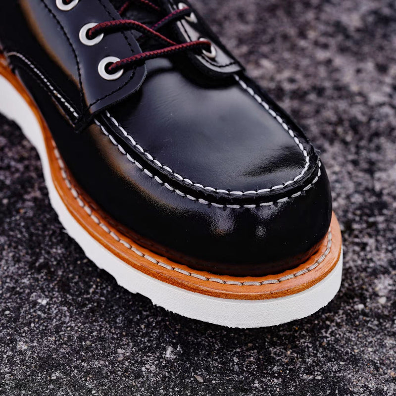 handmade Goodyear black ankle boots, view 9 - MRSLM