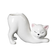 cat tail porcelain flower pot, view 9 - MRSLM