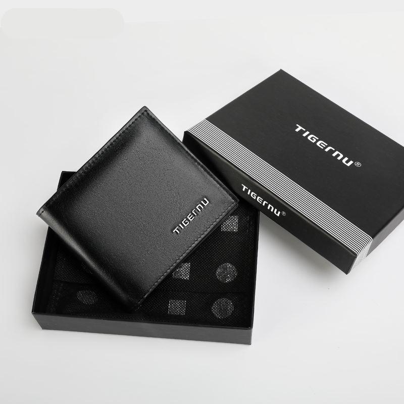 Men’s Slim PU Leather Wallet with RFID Blocking