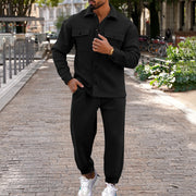 men's slim fit coat and pants set, view 4 - MRSLM