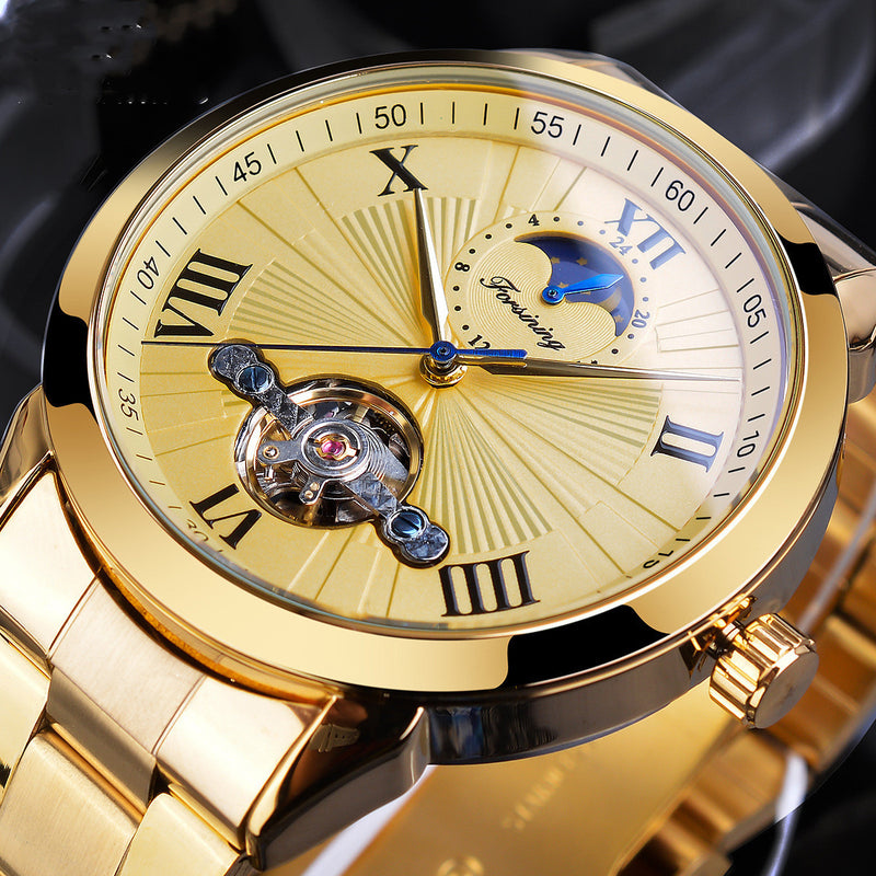 men's automatic moon phase watch, view 2 - MRSLM