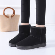Women's faux fur lined suede snow boots, view 6 - MRSLM