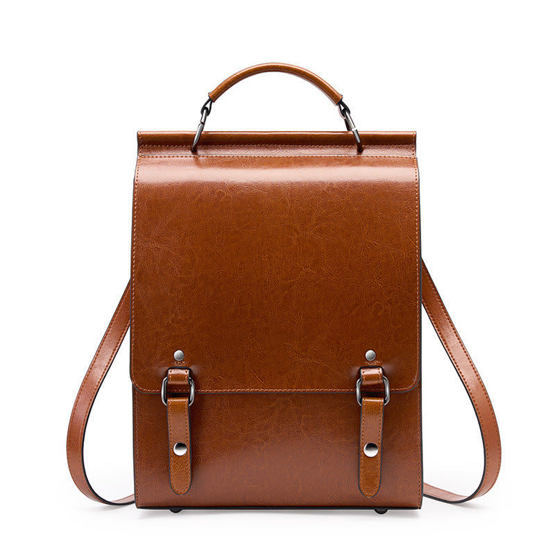 leather backpack, view 4 - MRSLM