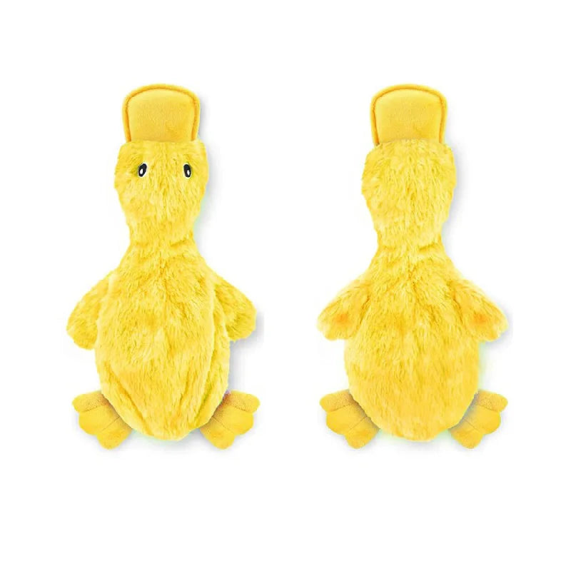 small dog plush squeaky duck toy, view 6 - MRSLM