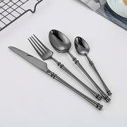 stainless steel western steak knife fork spoon set, view 6 - MRSLM