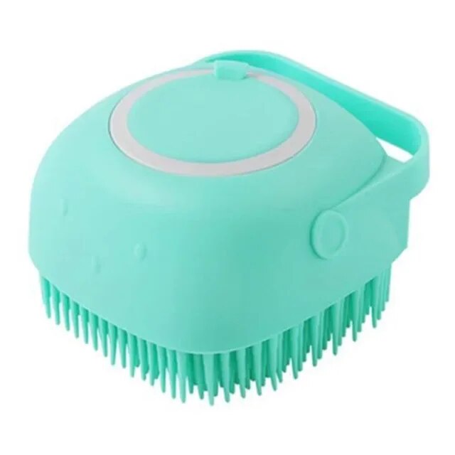 silicone pet bath brush, view 2 - MRSLM
