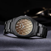 embossed dial men's watch, view 4 - MRSLM