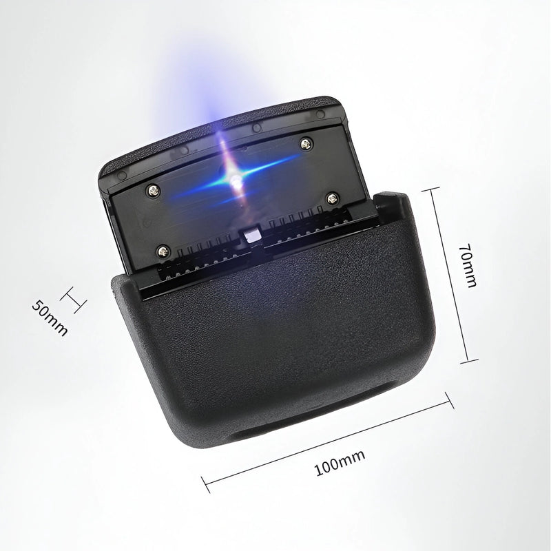portable smokeless car ashtray with led light and lid, view 8 - MRSLM