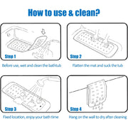 non-slip bathroom floor mat, view 9 - MRSLM