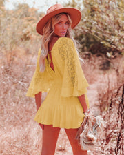 Sweet V-neck lace dress, view 4 - MRSLM