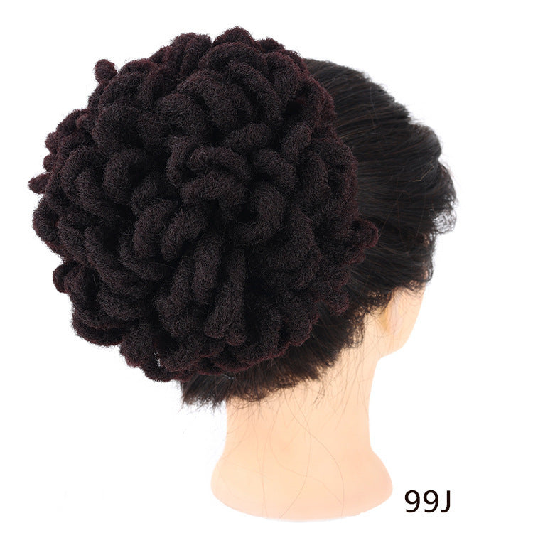 african wig bun drawstring afro hair, view 12 - MRSLM