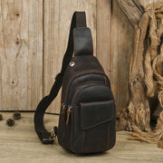 retro leather shoulder bag for men, view 2 - MRSLM