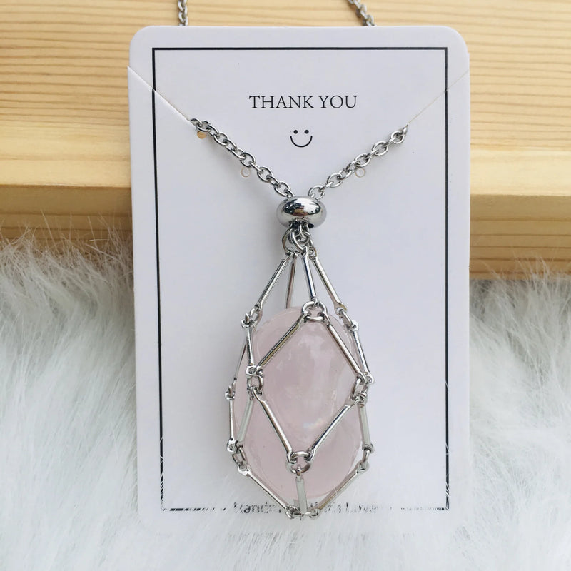 customized stone pendant necklace, view 24 - MRSLM