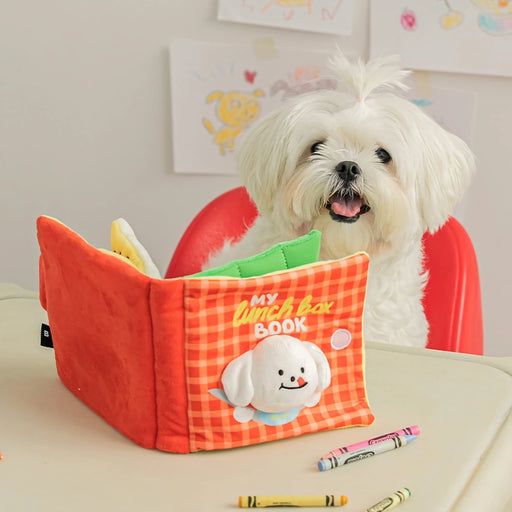 interactive dog squeak and sniff toy book - MRSLM