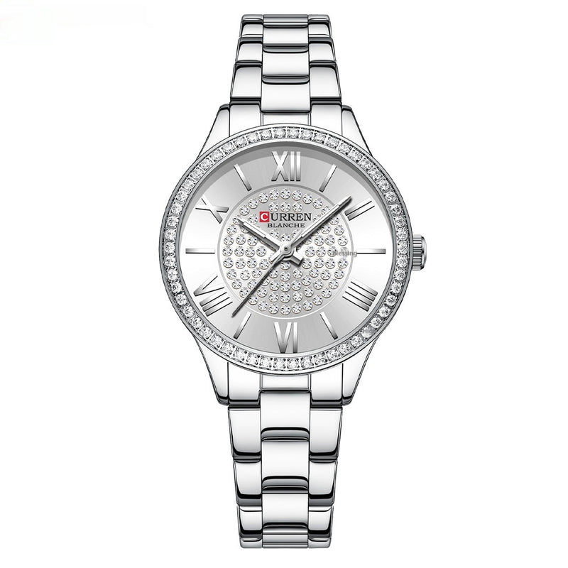Women's casual steel strap quartz watch, view 6 - MRSLM