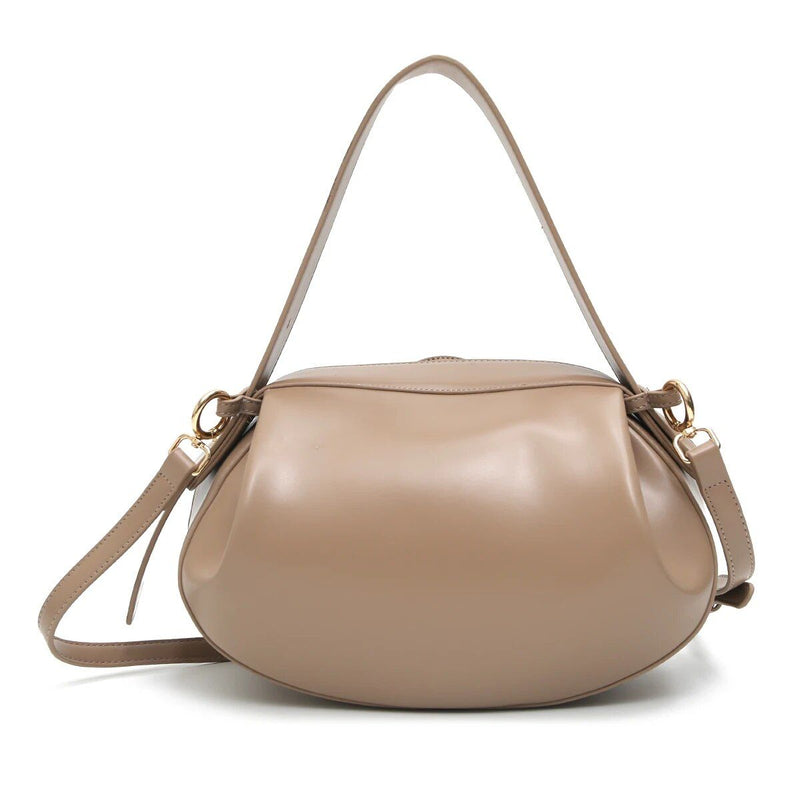 Round vegan leather handbag, view 5 - MRSLM
