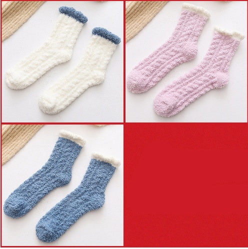 Women's fluffy thermal socks, view 5 - MRSLM