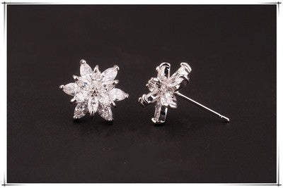 Zircon Crystal Earrings Tassels Long Fashion Women