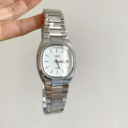 women's square steel watch, view 2 - MRSLM