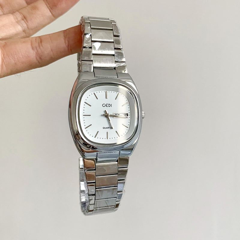 women's square steel watch, view 2 - MRSLM