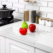 clear acrylic cutting board with lip, view 6 - MRSLM