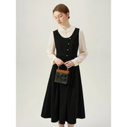 elegant office lady a-line dress with turtleneck, view 8 - MRSLM