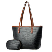 vintage PU tote bag for women, view 5 - MRSLM