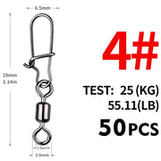 pike fishing stainless steel swivel connectors, view 5 - MRSLM