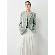 green double breasted blazer, view 8 - MRSLM